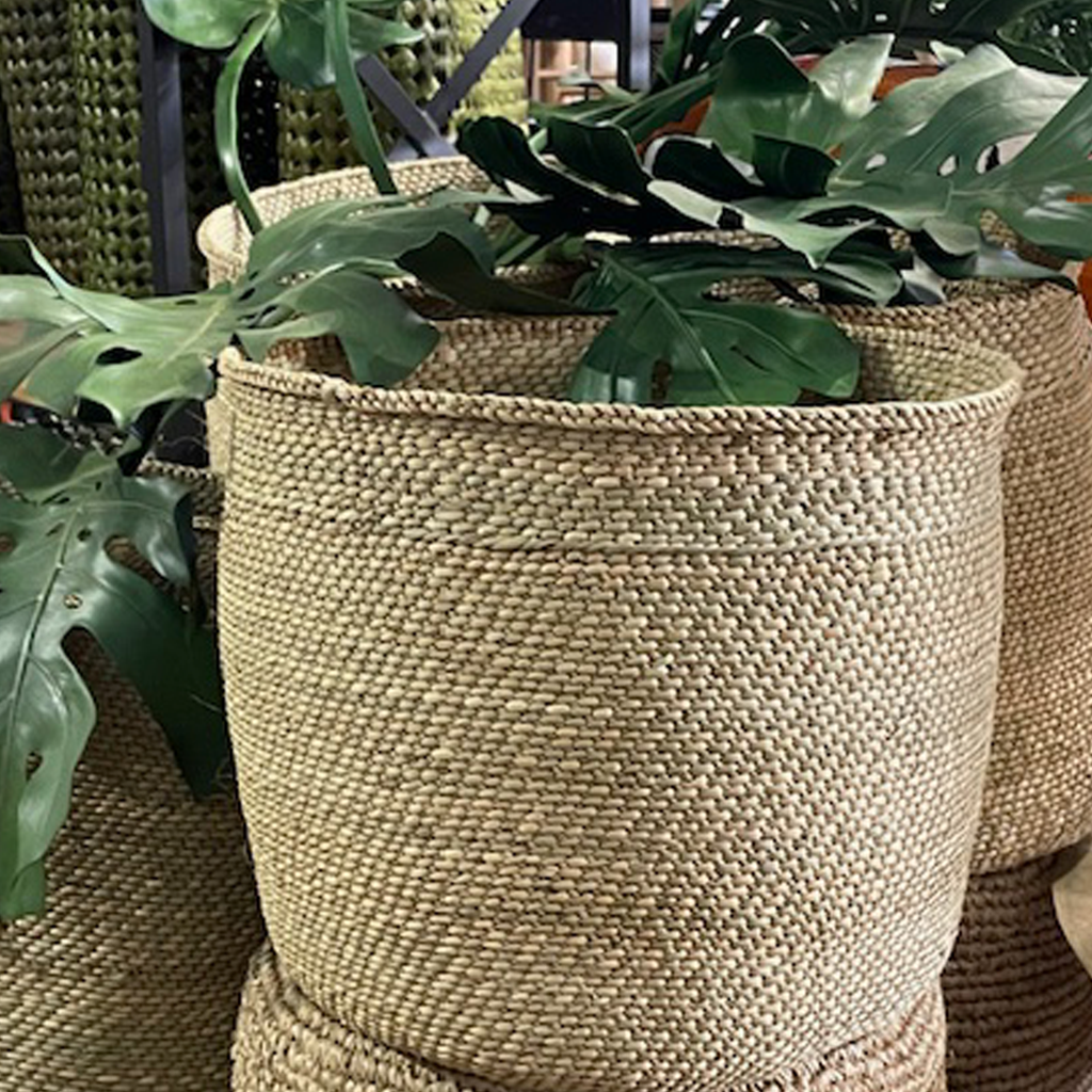 Raffia & Rattan Planter Baskets Indlu Afrika, South Africa