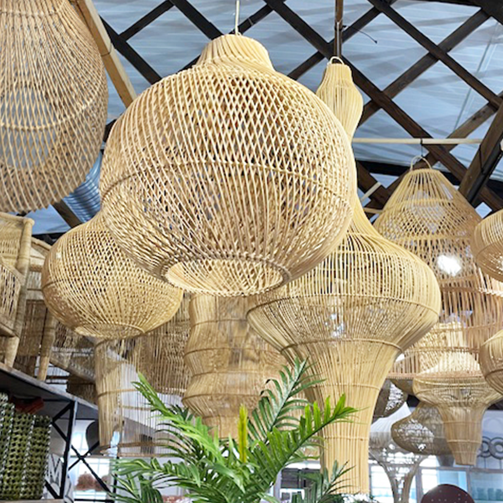 Rattan Lampshades & Decor Mirrors Indlu Afrika, South Africa