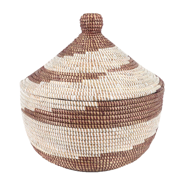 Warming Basket with Lid Brown