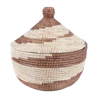 Warming Basket with Lid Brown