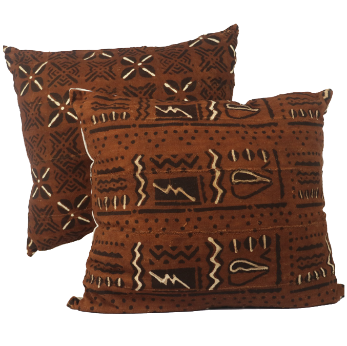Bogolan Cushion - Elegant African Decor for Your Home - Indlu Afrika