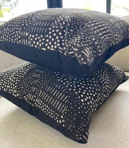 Mud Cloth Black/White Pattern Scatter Cushion