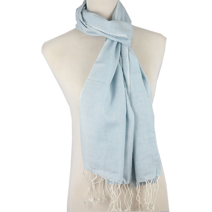 Linen Scarf Blue Colour