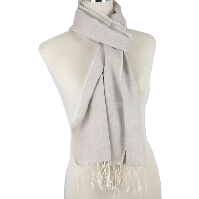 Linen Scarf Grey Colour