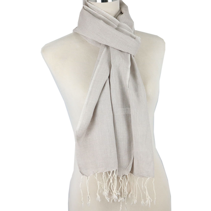 Linen Scarf Grey Colour