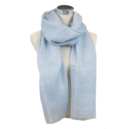 Linen Scarf Blue