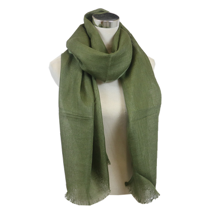 Linen Scarf Green