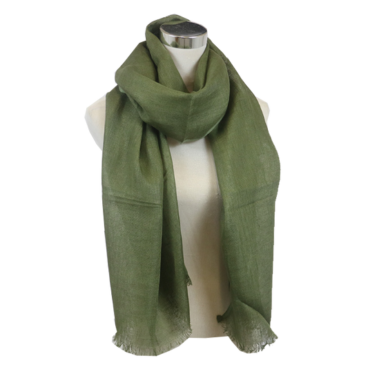 Linen Scarf Green