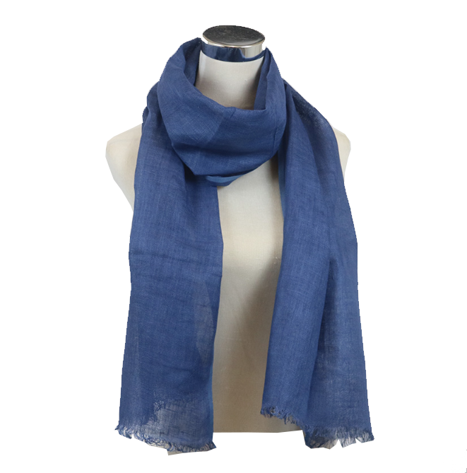 Linen Scarf Navy