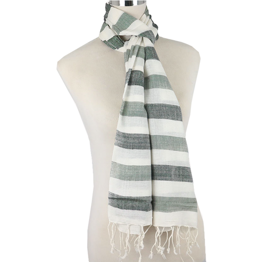 Linen Stripped Scarf