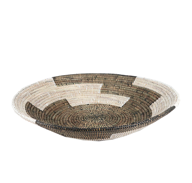 Medium African decor basket in various colors 