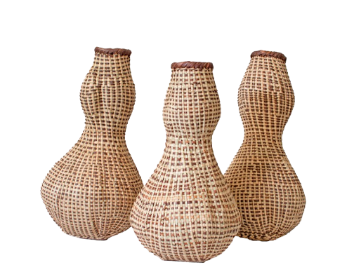 Nongo Gourd  Woven Pot