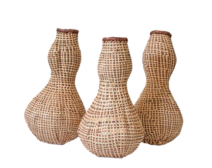 Nongo Gourd  Woven Pot