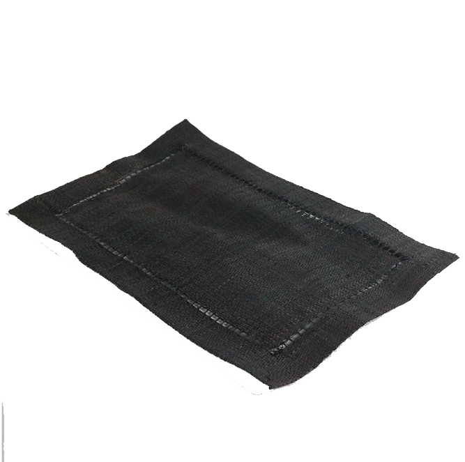 Raffia Rectangular Placemats Black