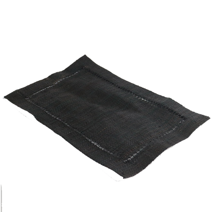 Raffia Rectangular Placemats Black