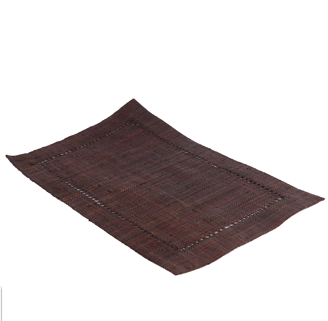 Raffia Rectangular Placemats Brown