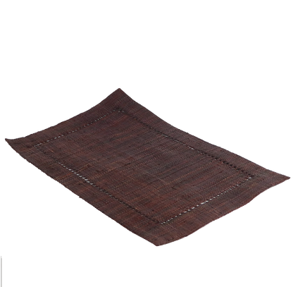 Raffia Rectangular Placemats Brown