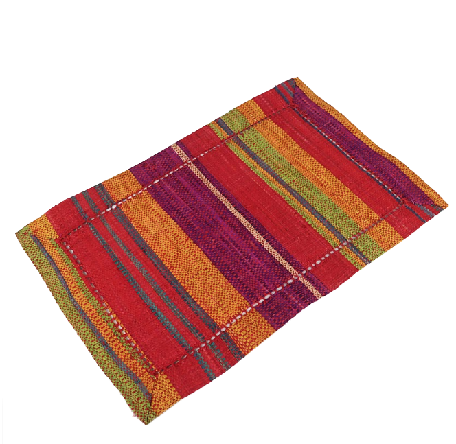 Raffia Rectangular Multicolour Placemats 