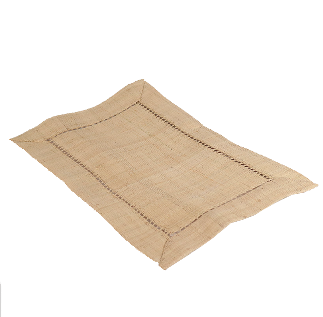 Raffia Rectangular Placemats Natural Colour