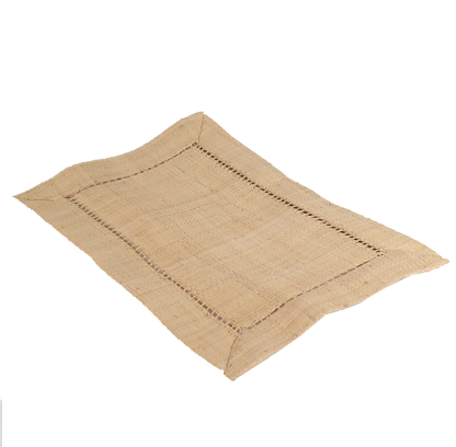 Raffia Rectangular Placemats Natural Colour