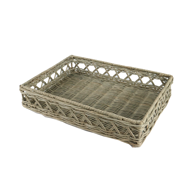 Rattan Rectangular Drinks Tray