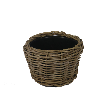 rattan thick planter