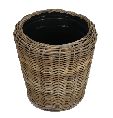 rattan planter basket