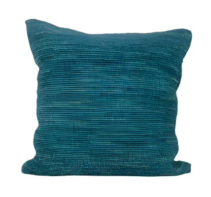 Blue Scatter Scatter Raffia Crochet Cushion - Indlu Afrika