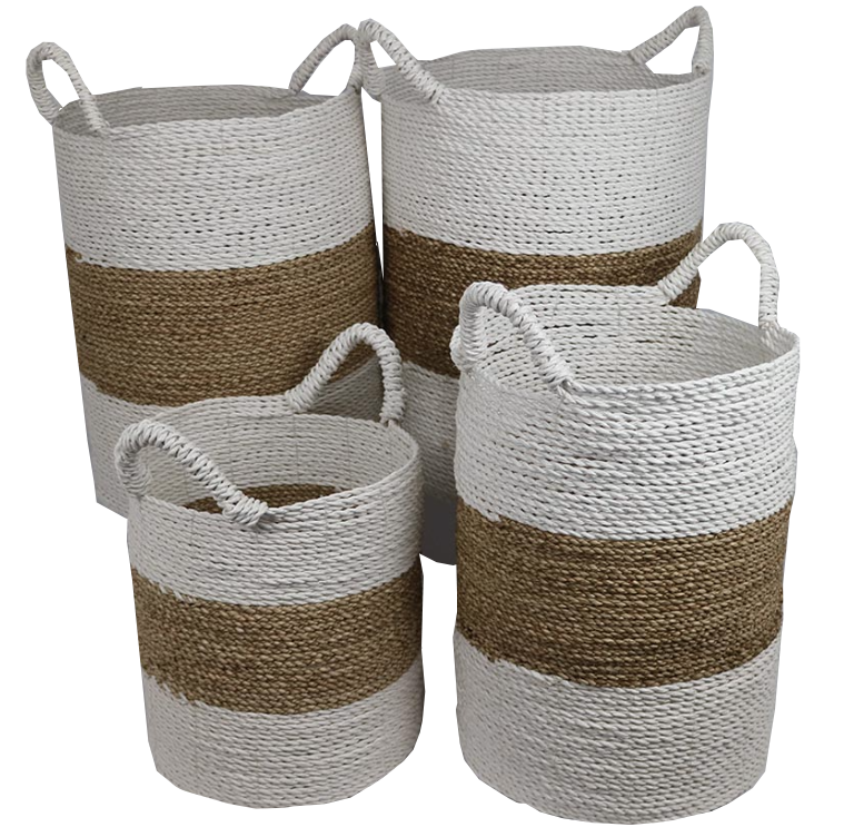 Laundry Baskets made from seagrass Natural Colour