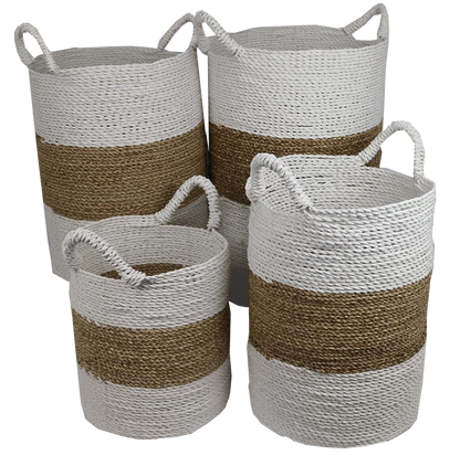 Laundry Baskets made from seagrass Natural Colour