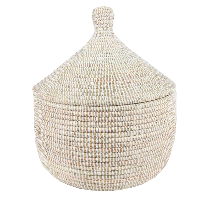 Super Basket with Lid White