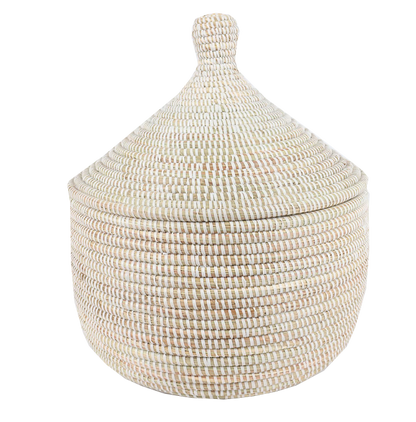 Super Basket with Lid White