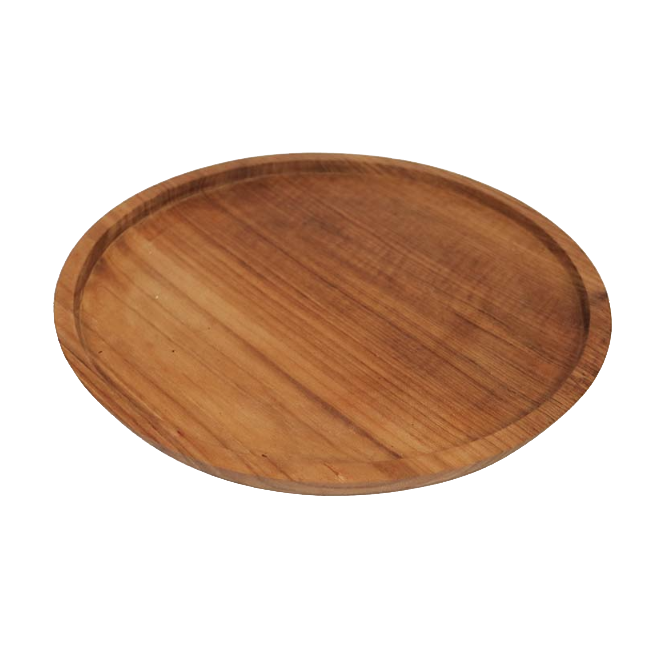 Teak Underplate Front View