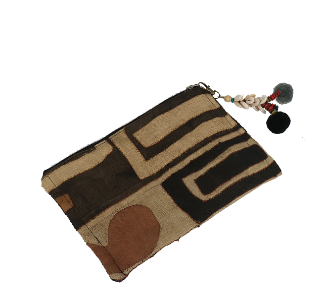 Tribal Fabric Clutch Large Kuba