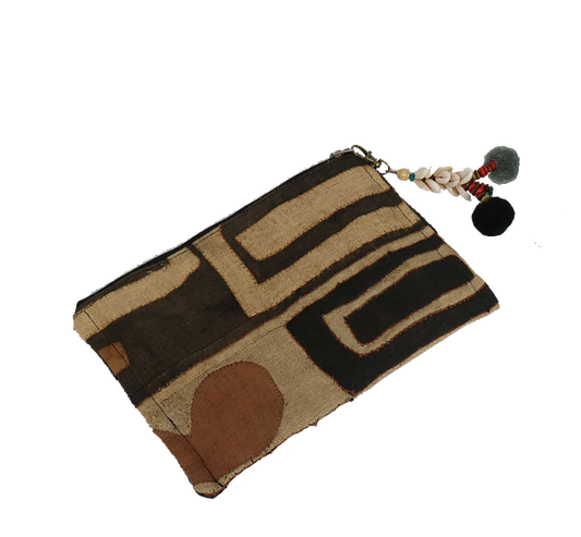 Tribal Fabric Clutch Large Kuba