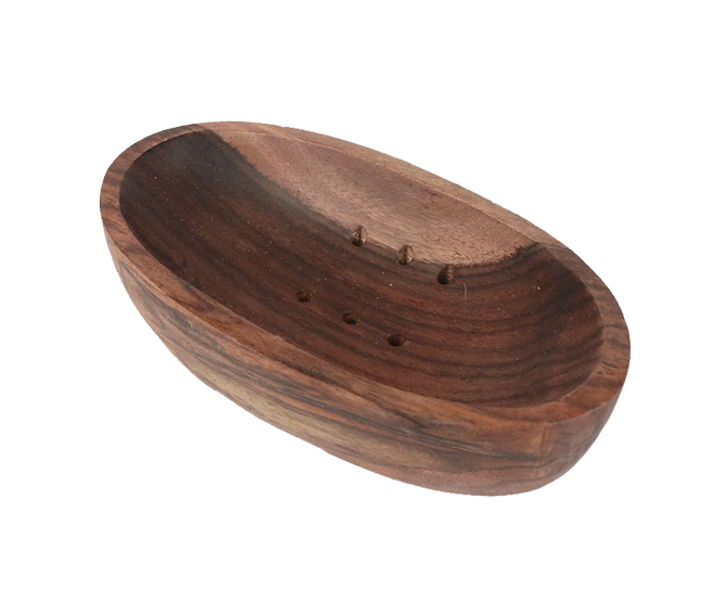 Wood Soap dish Oval