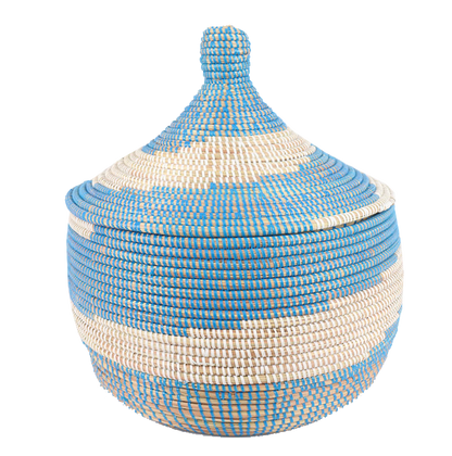 Super Storage Basket with Lid Blue