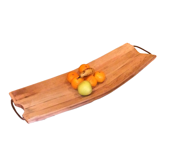 Wooden Fruit Bowl with handles