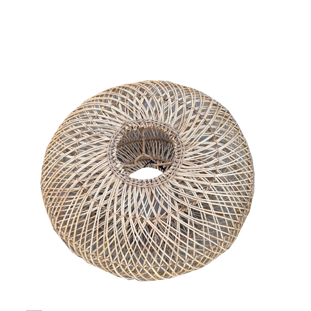 pumpkin rattan lampshade