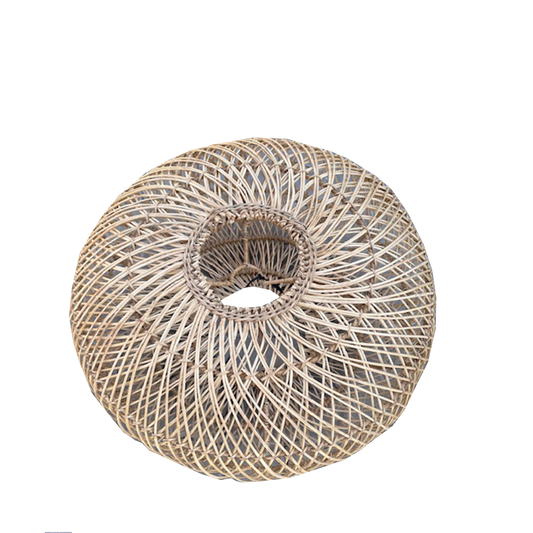 pumpkin rattan lampshade