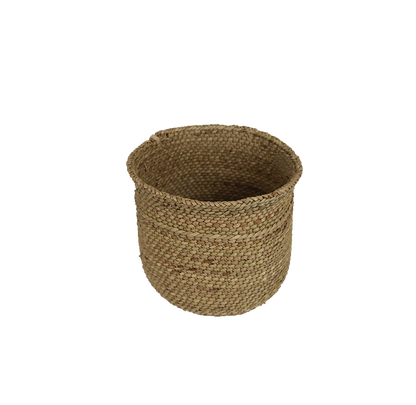 Handwoven Iringa Basket Large in natural earthy tones.